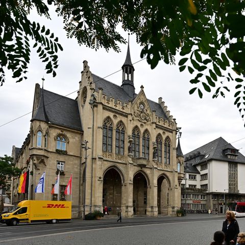 Das Rathaus in Erfurt (Archivfoto)