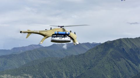 Die Kugelfisch Drohnen können im Gebirge operieren.