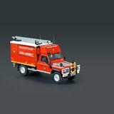 Sieger Kategorie F  Sammeln: 1:43 Nutzfahrzeuge  Land Rover Defender  Alarme, Preis: 95 Euro