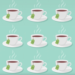 Augentest: Schnelles Suchbild: Entdecken Sie die einzigartige Teetasse in 15 Sekunden?