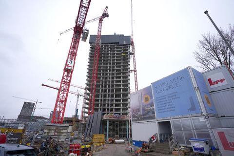 "Elbtower"-Baustelle in Hamburg