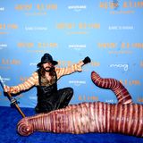 Heidi Klum als Wurm an Halloween 2022