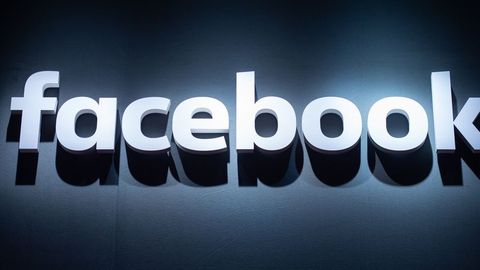 Ein Facebook-Logo in 3-D-Ansicht