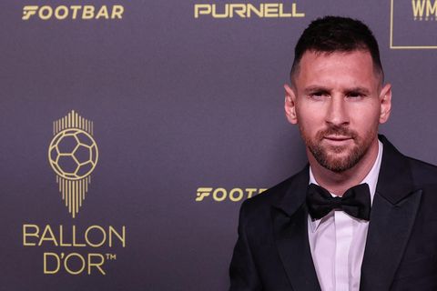 Lionel Messi vor der Verleihung des Ballon d'Or