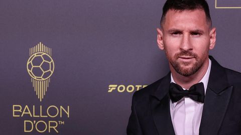 Lionel Messi vor der Verleihung des Ballon d'Or