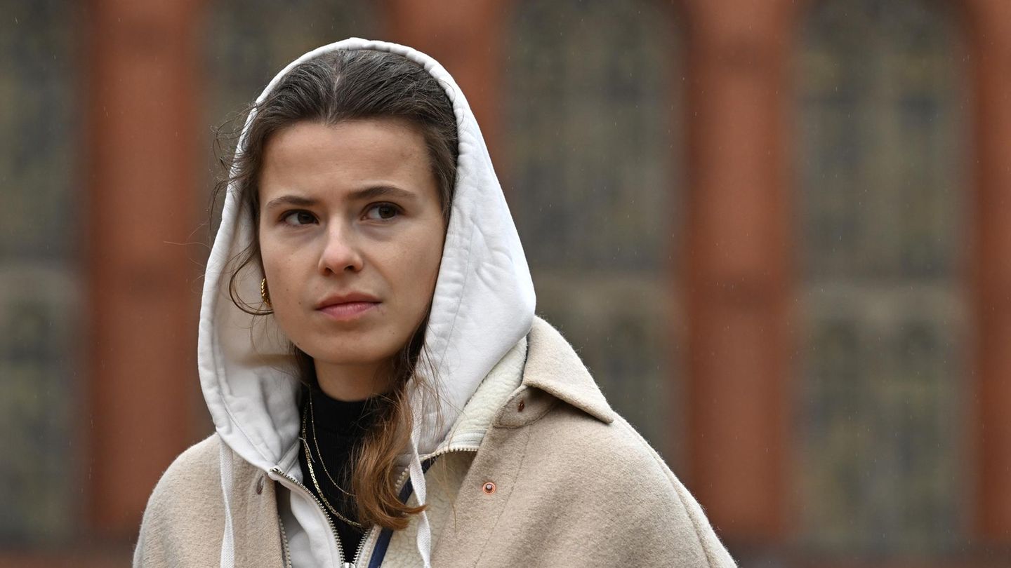 Luisa Neubauer bei einer Klimademo in Berlin