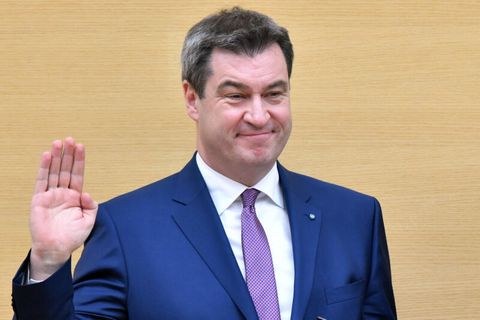 Markus Söder bei seiner Vereidigung
