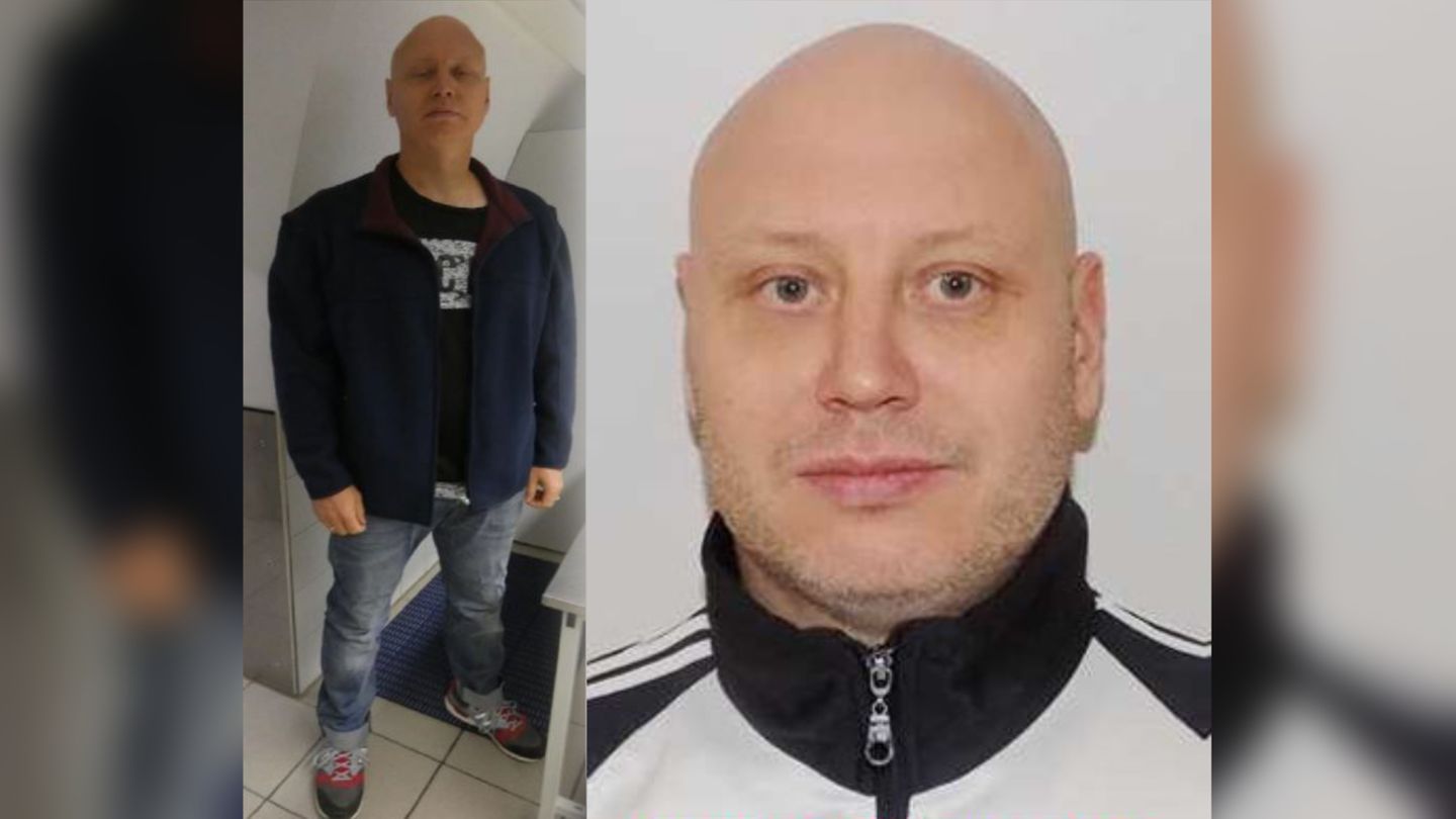 Die Polizei veröffentlichte zwei Fotos des gesuchten Mörders