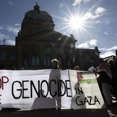 Plakat "Genozid in Gaza"