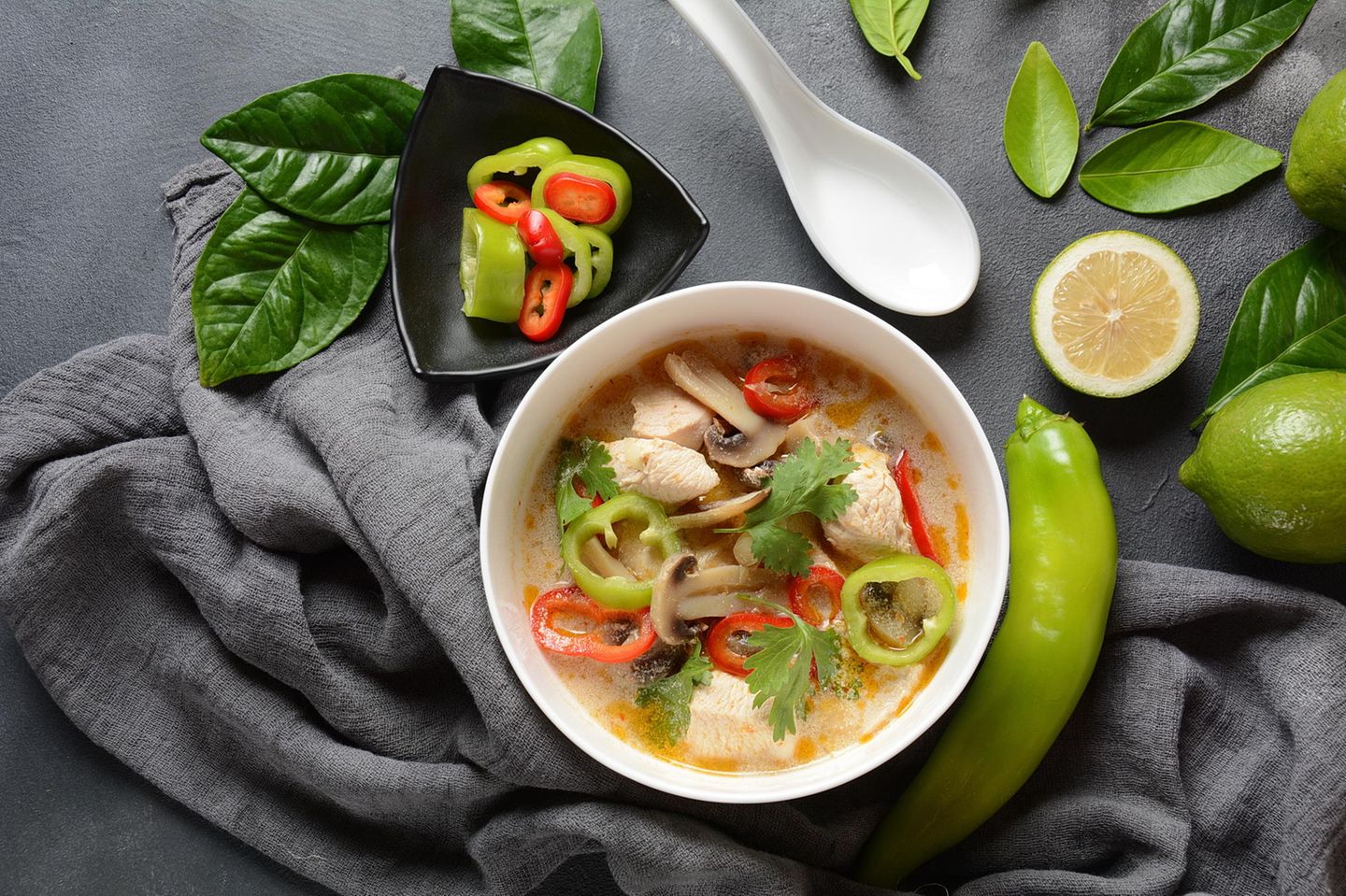 Scharf und aromatisch: Tom Kha Gai