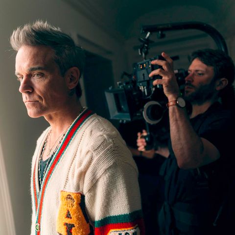 Dreharbeiten der vierteiligen Robbie Williams Dokumentation auf Netflix