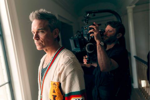 Dreharbeiten der vierteiligen Robbie Williams Dokumentation auf Netflix