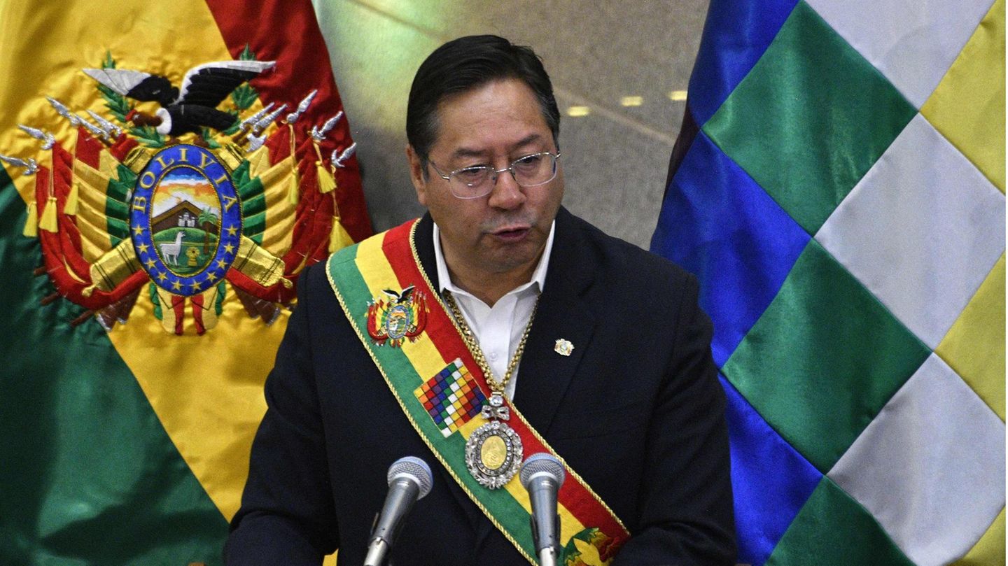 Bolivien Boliviens Präsident Luis Arce
