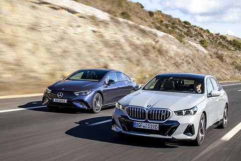 Vergleich BMW i5 eDrive40 - Mercedes EQE 350