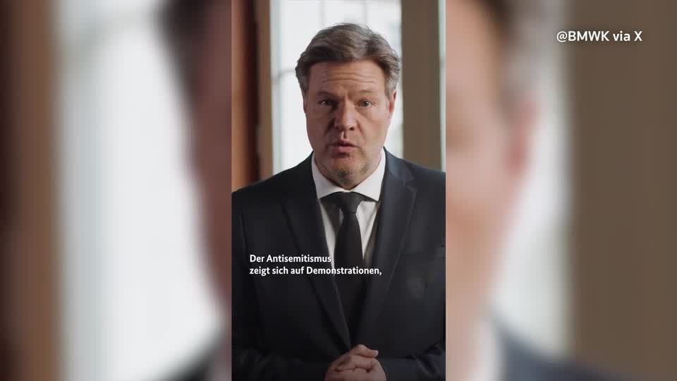 Video: Robert Habeck: "Antisemitismus ist in keiner Gestalt zu tolerieren"
