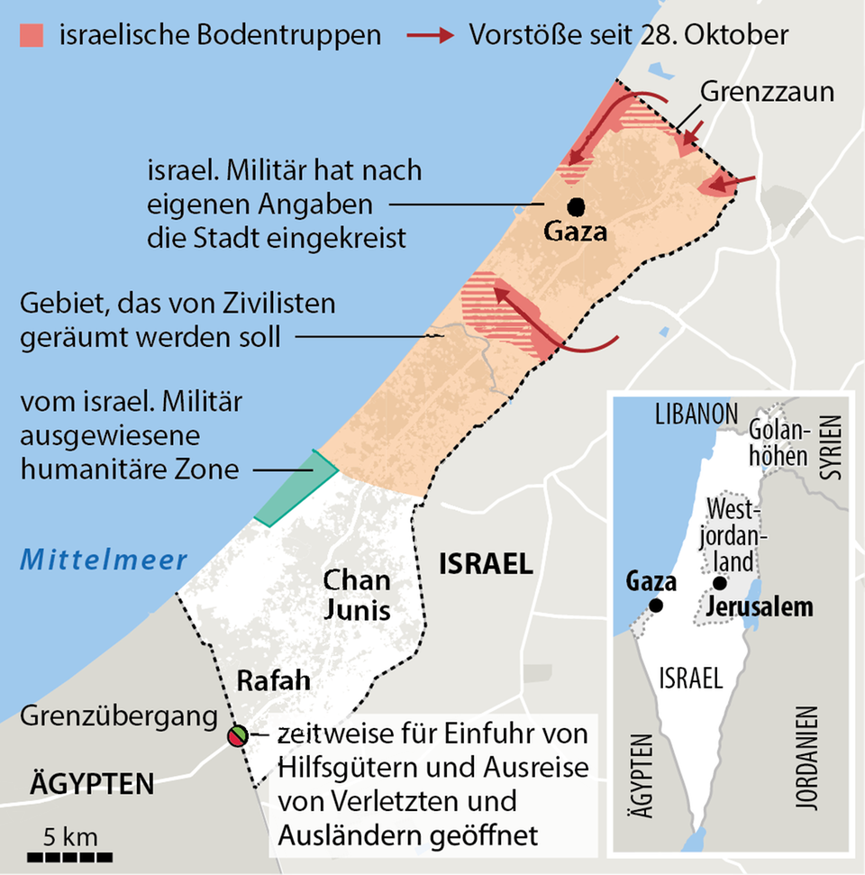 Israel-News: Israel teilt Gazastreifen laut Armee in zwei Hälften