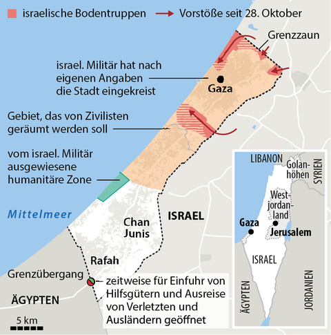 Israel-News: Israel Teilt Gazastreifen Laut Armee In Zwei Hälften ...