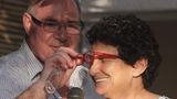 Gil Dickmanns Onkel Eshel (links) und seine Tante Kinneret (rechts), die von der Hamas ermordet wurde 