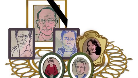 Herzinfarkt: Die Diagnose-Illustration mit Familien-Bildern