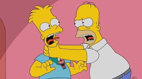 Die Simpsons: Homer Simpson würgt Bart