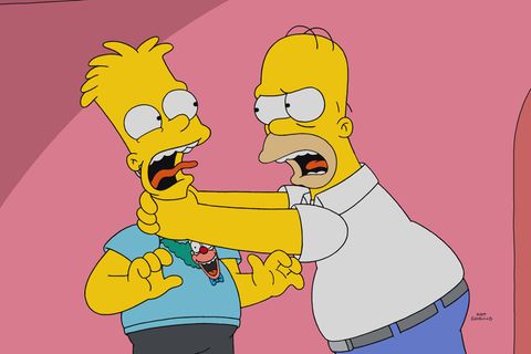 Die Simpsons: Homer Simpson würgt Bart