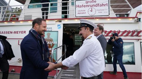Kronprinz Haakon in Hamburg