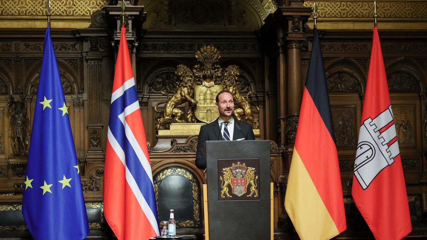 Kronprinz Haakon in Hamburg
