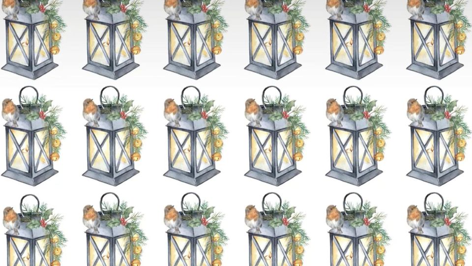 Augentest Augentest: Welche Laterne unterscheidet sich von den anderen?