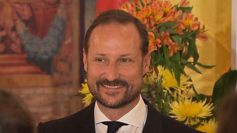 Norwegens Kronprinz Haakon ohne Mette-Marit in Hamburg.
