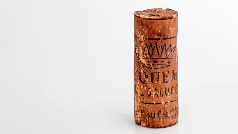 Ein alter Korken aus einer Weinflasche