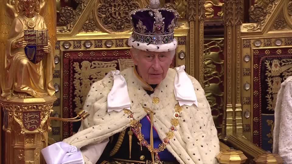 Britisches Parlament: König Charles hält erste "King's Speech"