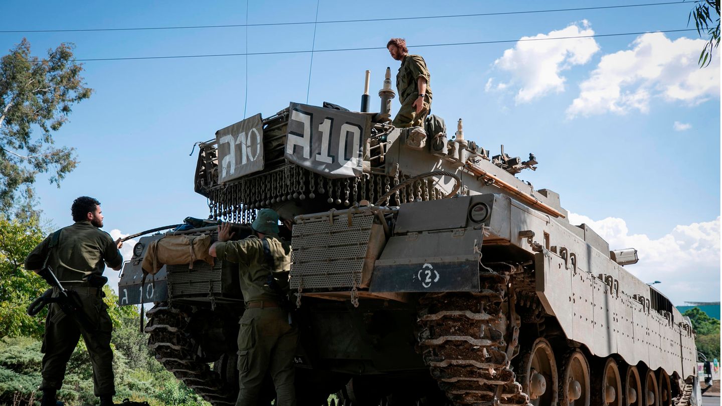 Israelische Soldaten nahe der Grenze zum Libanon