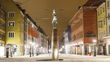 Menschenleere Innenstadt in Freiburg