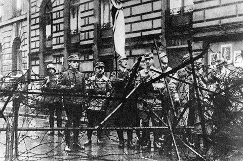 Ein Schwarz-weiß-Foto vom 9. November 1923