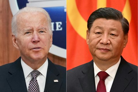 Angespannte Beziehungen: US-Präsident Joe Biden (l.) und Chinas Staatschef Xi Jinping