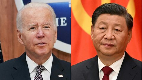 Angespannte Beziehungen: US-Präsident Joe Biden (l.) und Chinas Staatschef Xi Jinping