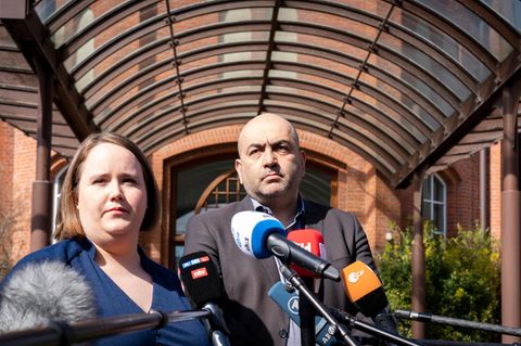 Die Bundesvorsitzenden der Grünen, Ricarda Lang und Omid Nouripour.