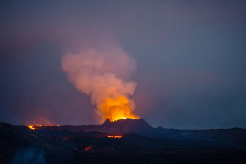 Ein Vulkan auf Island