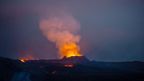 Ein Vulkan auf Island
