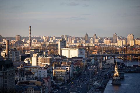 Ukraine: Kiew aus der Luft