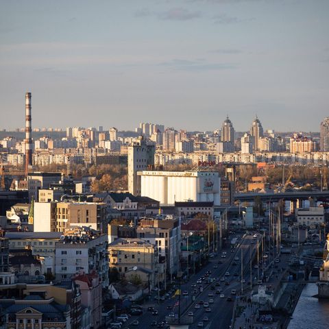 Ukraine: Kiew aus der Luft