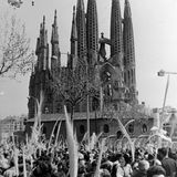 Sagrada Familia in den 60er Jahren