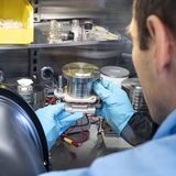 Kostiantyn Kravchyk forscht bei der Empa an neuen Batterien