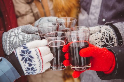 Glühwein schmeckt bei kalten Temperaturen am besten.