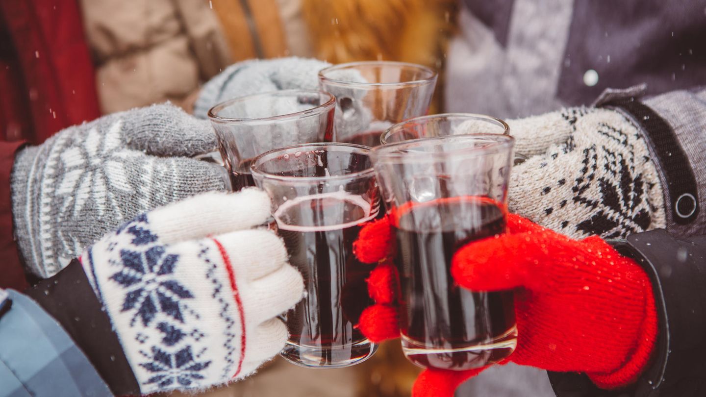 Glühwein schmeckt bei kalten Temperaturen am besten.