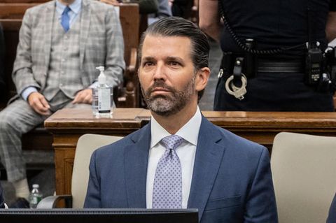 Donald Trump jr., Sohn des ehemaligen US-Präsidenten, im Gerichtssaal des New York Supreme Court