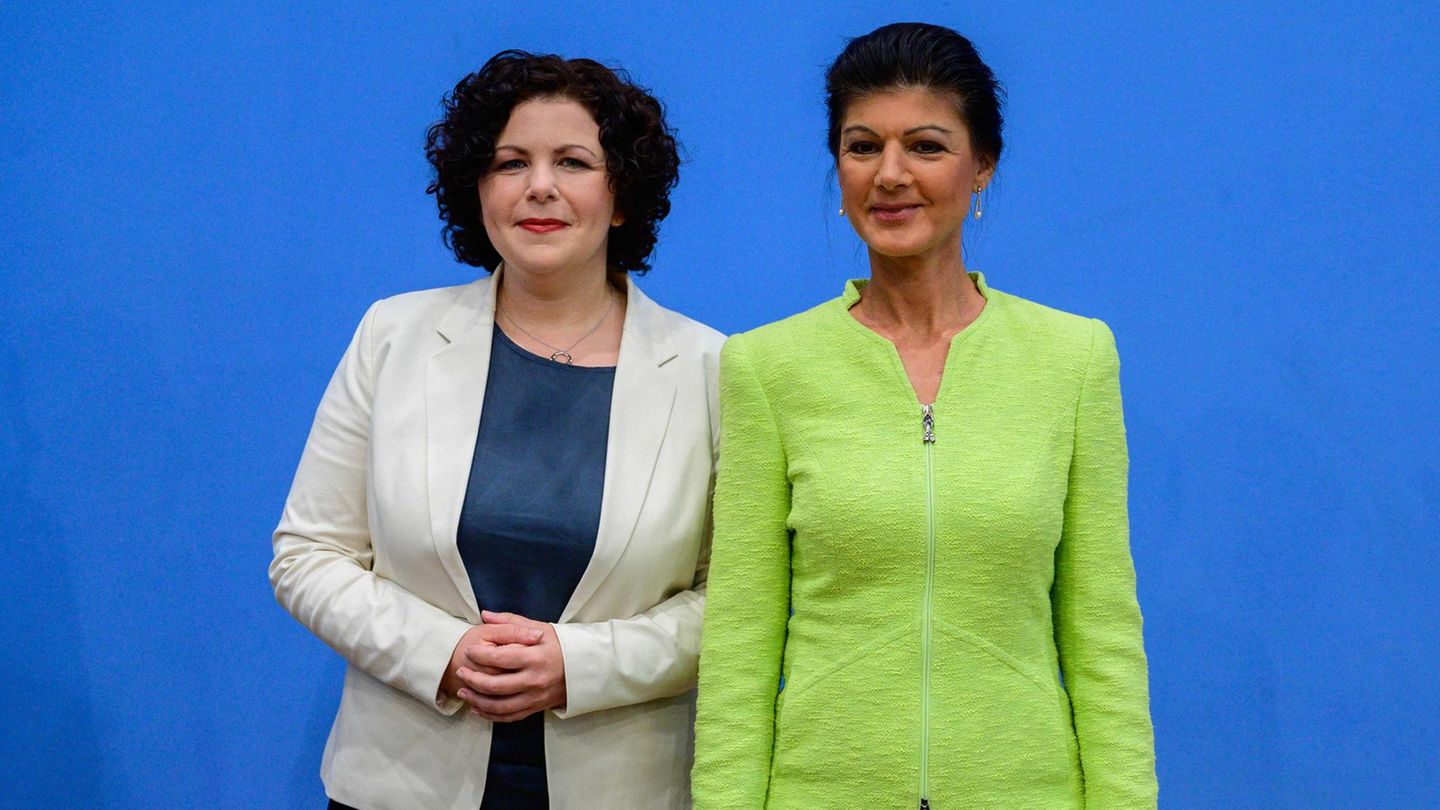 Amira Mohamed Ali (l.) und Sahra Wagenknecht