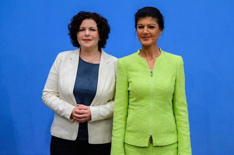 Amira Mohamed Ali (l.) und Sahra Wagenknecht