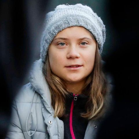 Greta Thunberg on the go: The climate activist heats the minds with propalestinian slogans.