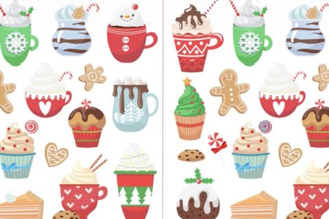 Schnelles Suchbild: Weihnachtlicher Augentest: Finden Sie alle Fehler im Gebäck – in nur 15 Sekunden?